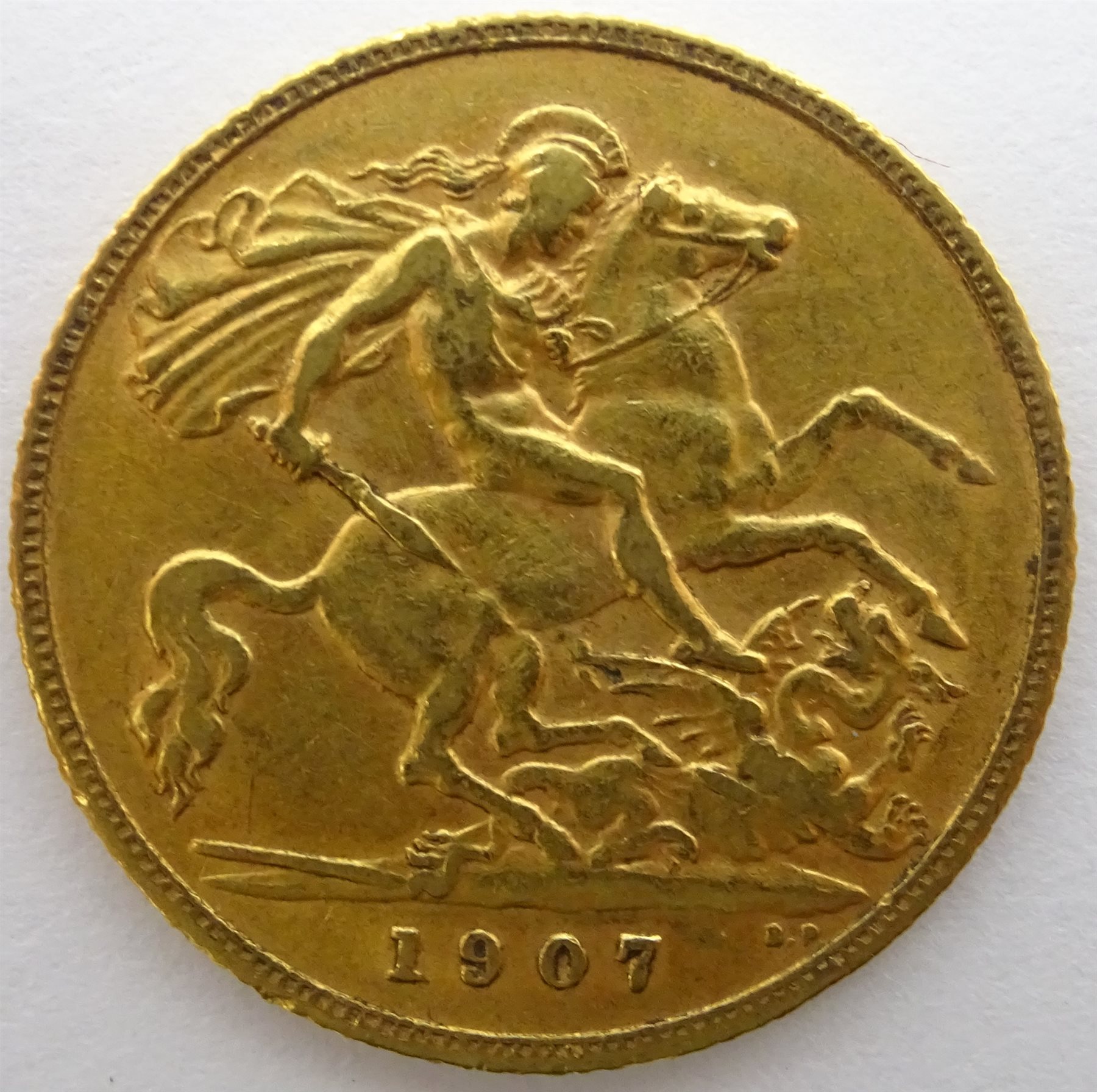 King Edward VII 1907 gold half sovereign - Coins, Banknotes & Stamps