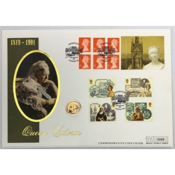 2001 gold full sovereign, in commemorative cover