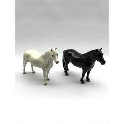 Beswick model of a Connemara Pony No. 1641 and a Beswick Fell Pony No. 1647 