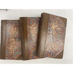 'Maunders Treasury' six volumes, new edition in full calf, 'Nathaniel Hawthorne's Tales'  eight volumes, half calf and marbled boards, top edges gilt and other books (24)