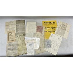 Certificate of Service of George Joseph Ward in the Royal Navy 1896-1921, a copy of The Fort St George Gazette, India 1834, various military photographs, WWI War Charities poster, needlework panel inscribed 'Black Watch 1917 and other military related documents etc