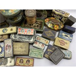 A Rowntrees 1902 Coronation tin with original chocolate and approx 30 Rowntrees commemorative and pictorial tins 