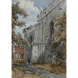 William James Boddy (British 1831-1911): 'Holy Trinity Church' Goodramgate York, watercolour signed and dated 23cm x 16cm