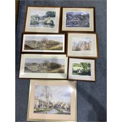 collection signed and unsigned landscape prints including Alan Ingham (7)