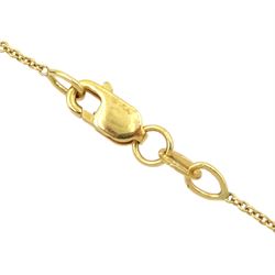 Mikimoto 18ct gold pearl circular pendant necklace, hallmarked, boxed