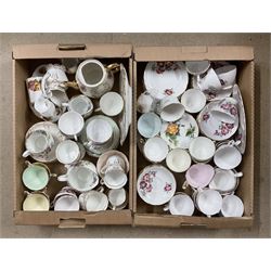 Royal Crown tea set together with others including Duchess etc. in two boxes