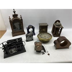 Collection of Clock parts, cases, movements etc