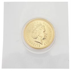 Queen Elizabeth II 2004 gold half sovereign coin