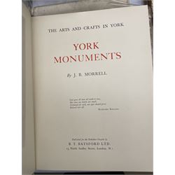 The Northern Atalantis or The York Spy - number 2 of a limited edition reprint on blue paper circa 1894 with letters from George Clulow and Alfred Wallis bound in, J B Morrell - York Monuments, Rev. Purey- Cust - Walks Round York Minster 1907 limited edition 22/100 and other books on York etc