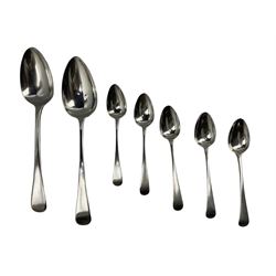 Five George III silver teaspoons London 1813 Maker Peter and William Bateman, George III silver table spoon London 1810 and one other 6oz  (7)