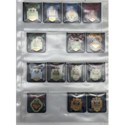 Collection of Ascot enamel horse racing badges for members and guests (21) and eleven Royal Ascot tickets including Royal Household ticket for Earl of Strathmore & Kinghorne