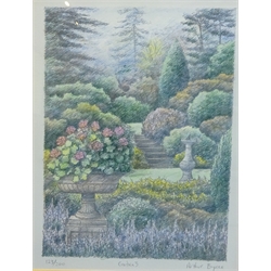 Arthur Byrne (British 1946-): 'Garden 3', limited edition print signed, titled and numbered 123/200 in pencil 32cm x 24cm