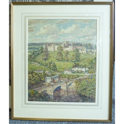  English School (20th century): Ludlow Castle, watercolour unsigned  42cm x 34cm  