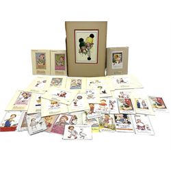 Collection of humorous 20th century postcards by various artists including Mabel Lucie Attwell, Phyllis Cooper, Agnes Richardson max H25cm including large print by Attwell (31)