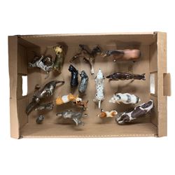 Collection of animal ornaments including Beswick (a/f), Wedgwood dalmatian, Coopercraft cairn terrier etc