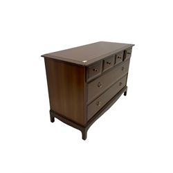 Mahogany chest of drawers by Stag, fitted with four small and two long drawers, raised on square supports W107, H72cm D46cm 














































































































































































Mahogany chest by Stag, fitted with four small and two long drawers, raised on square supports W107cm, H72cm, D46cm
