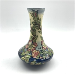  Moorcroft Sweet Briar pattern vase designed by Rachel Bishop, H21cm   