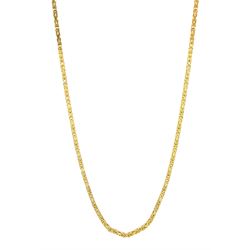 9ct gold Byzantine link necklace, Sheffield import mark 1992