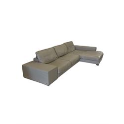 Natuzzi - sofa, upholstered in cream leather 