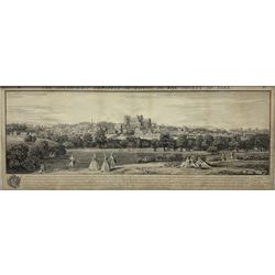 Samuel Buck (British 1696-1779) and Nathaniel Buck (British 18th century): 'The South-East Prospect of Ripon in the County of York', engraving pub. c1745 80cm x 30cm