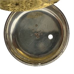 George III pair cased pocket watch by Edward Peters, Sheffield No.516 in silver case Birmingham 1805, car clock by Smith & Sons London and a Paul Garnier vintage stop watch D6cm (3)