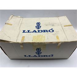 Lladro figure of a girl with a goat H23cm and another Lladro figure of a girl, boxed