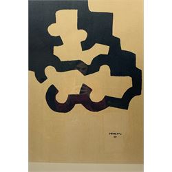 Eduardo Chillida (Spanish 1924-2002): Marmol y Plomo I, lithograph signed in the plate  77cm x 53cm