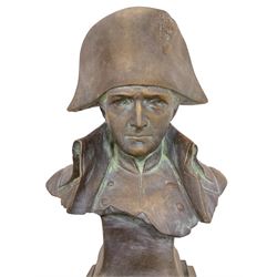 Napoleon bust in bronze finish 