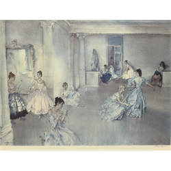 Sir William Russell Flint (Scottish 1880-1969): Spanish Dancers, colour print pub. Frost and Reed, 1963 signed in pencil with blindstamp 48cm x 63cm, together with four further prints after the artist max 28cm x 39cm (5)