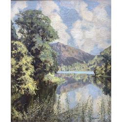 John Arthur Dees (Northern British 1875-1959): 'Still Waters Rydal Lake District, oil on canvas, signed titled and dated 1925 verso 60cm x 50cm
Provenance: from family of artist