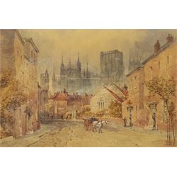 William James Boddy (British 1831-1911): 'Monkgate' and Near St Maurice York, pair watercolours signed and dated 1887, 23cm x 33cm (2)