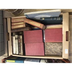 Box of Leather Bound and Vintage Books