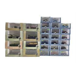 Large collection of Oxford diecast 1:76 scale models comprising Oxford Automobile Company models, 1:76 Railway Scale models, Oxford Military, Oxford Commercials etc (105)