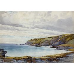 George William Morrison (Irish 1820-1893): 'On the Autumn Coast', watercolour signed, titled verso 24cm x 34cm