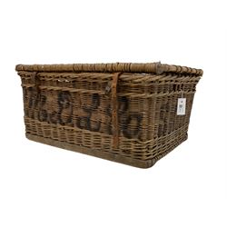 Early 20th century wicker work basket