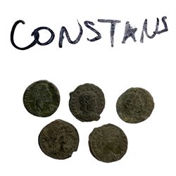 Roman coinage 4th century AD to include a collection of predominantly bronze nummi of Constantine II (27), Constantius II (58) and Constans (27)