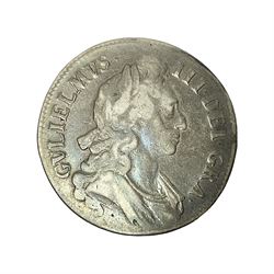 William III 1696 crown coin