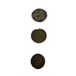 Scotland, Mary bawbee and two Charles I copper twopences 