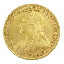 Queen Victoria 1893 gold double sovereign coin 