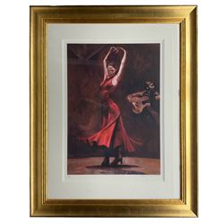 Fletcher Sibthorpe (British 1967-): Flamenco Dancers, two limited edition prints signed and numbered 137/295 and 313/395 in pencil max 45cm x 61cm (2)