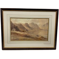 Edward Arden (Edward Tucker Jnr) (British 1846-1909): 'Lake Crafnant - North Wales', watercolour signed, labelled verso 30cm x 50cm