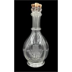 Early 20th century four section advertising decanter for 