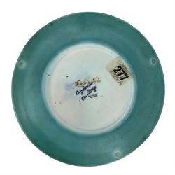1930s Clarice Cliff Bizarre plate decorated in the 'Inspiration Rose' pattern, D20.5cm Provenance: Clarice Cliff - Christie’s South Kensington, 11 February 1999, lot 277
