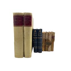 Charles Knight 'Works of Shakspere' Imperial edition, two volumes in vellum,   Dr Goldsmith - The History of England from the Earliest times to the Death of George II, fifth edition 1787, four volumes in full calf and G A A'Beckett   'Comic History of England'  two volumes illustrated by John Leech 