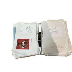 Approximately three-hundred sporting autographs and signatures, including Michael Jordan, Nigel Mansell, Mohamed Ali etc in one folder