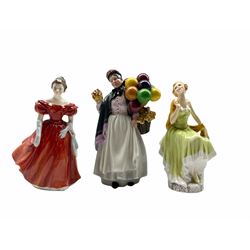 Two Royal Doulton figures: Winsome and Biddy Pennyfarthing and a Pretty Ladies Renaissance figure 'Laura' (3)