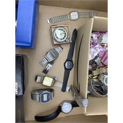 Collection of wristwatches including Rotary, Casio, Seiko, Zona etc, some boxed 