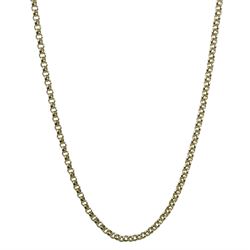 9ct gold belcher link necklace, hallmarked, approx. 14.9gm