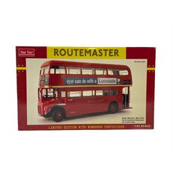 Sun Star Routemaster limited edition 1:24 scale bus 2908: RM 870 - WLT 870: The first production Routemaster with a Leyland engine, boxed