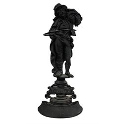 Victorian style cast iron stick stand 'The Reaper' H78cm 